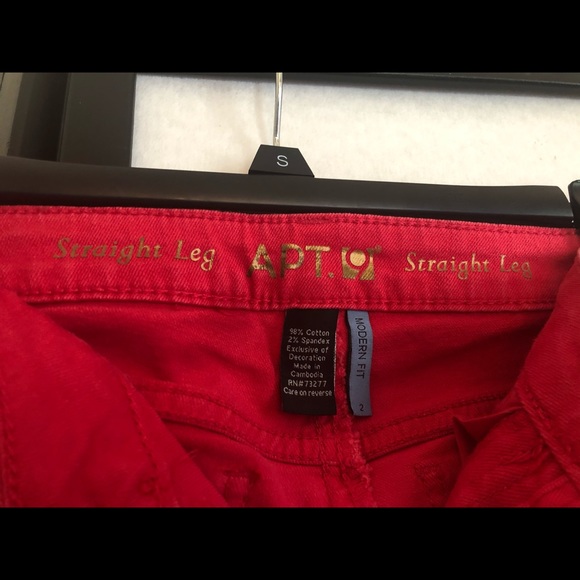 Bright Pink Straight Leg Jeans - Picture 3 of 5